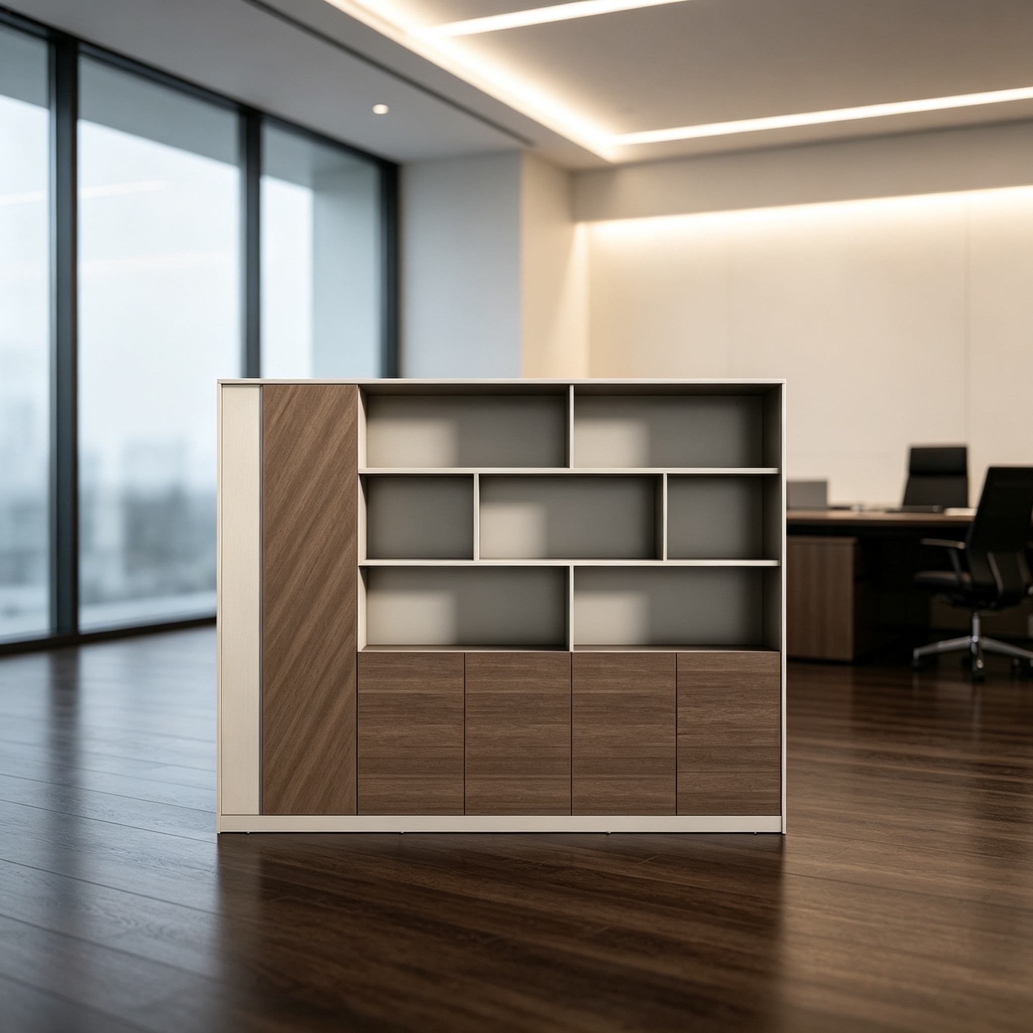 Simple & Stylish Filing Cabinet, Office Document Storage Cabinet, Floor‑standing Archive Cabinet